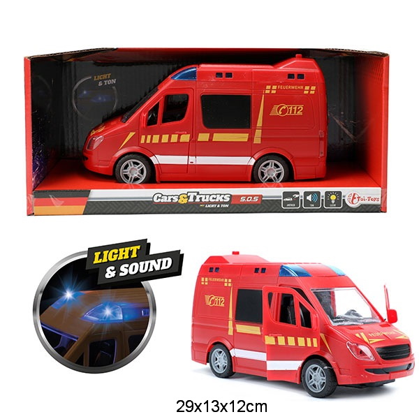 Feuerwehrauto friktion Licht+Sound
