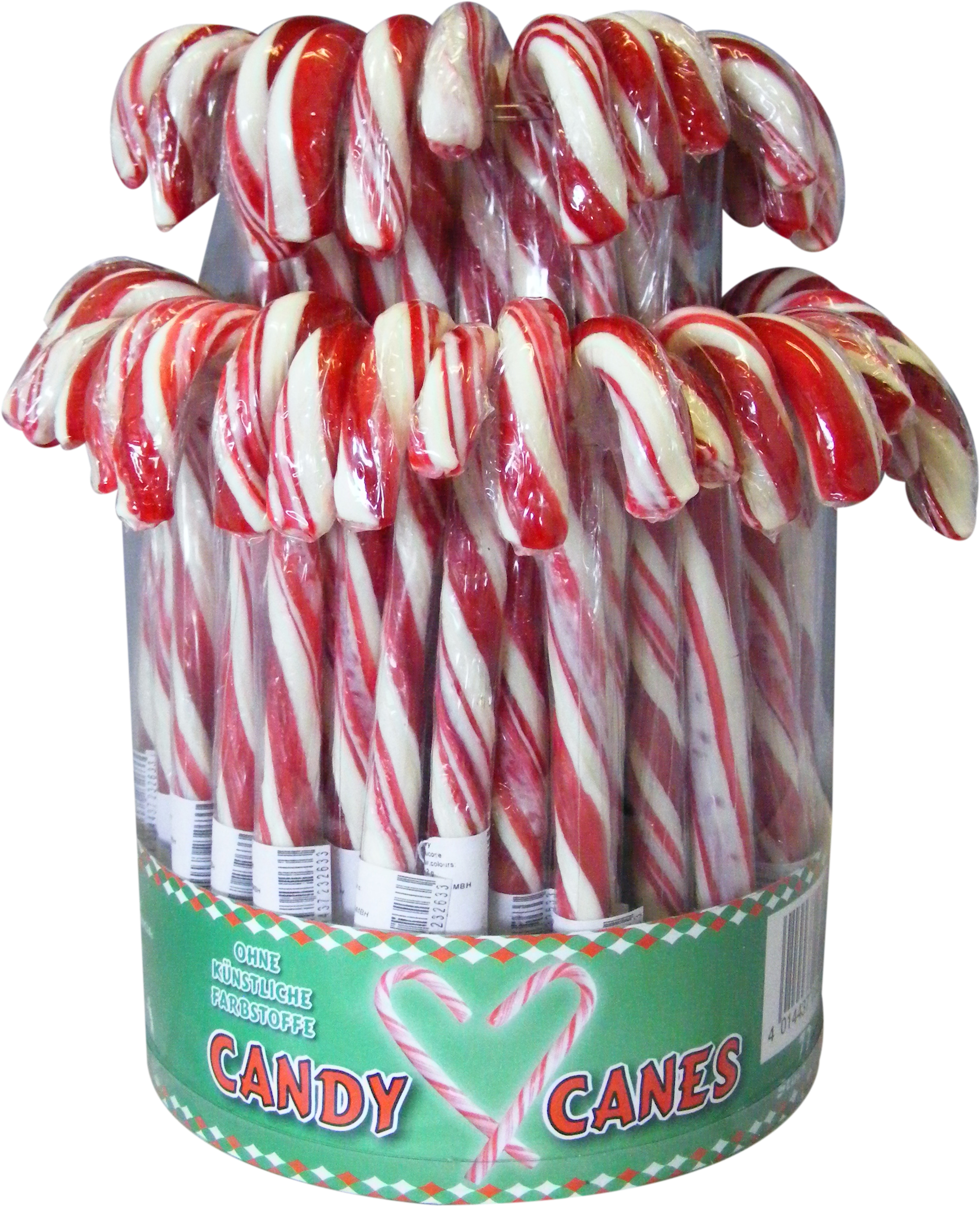 Zuckerstange Candy Cane rot/weiß 72 Stück