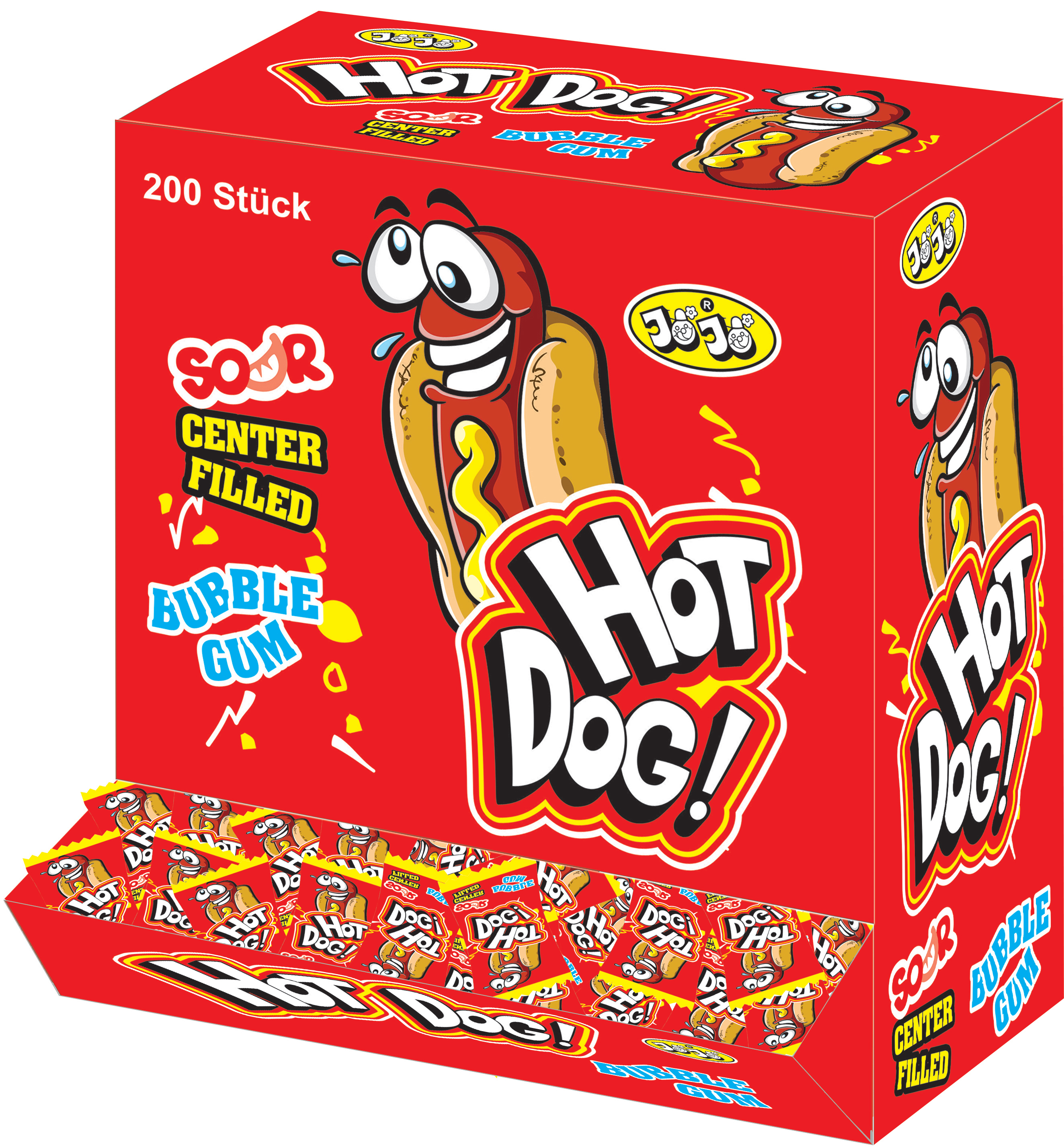 Kaugummi Hot Dogs 200 Stück