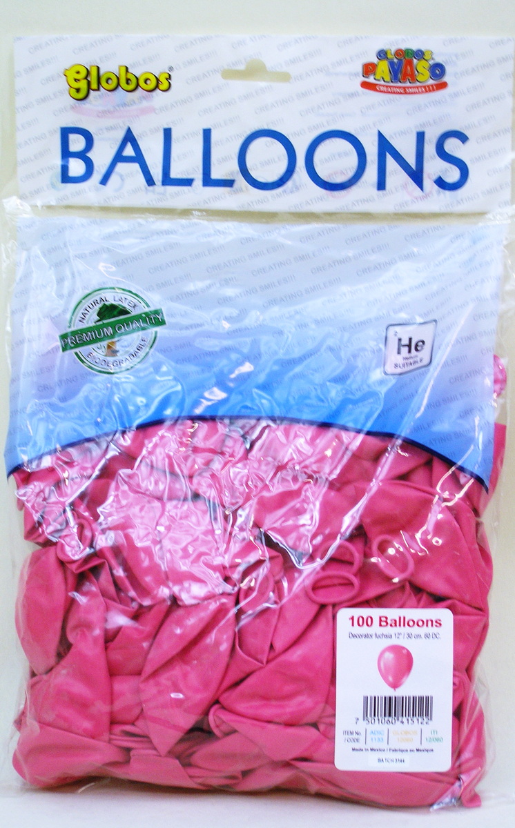 Luftballon 95/105 pink 100 Stück