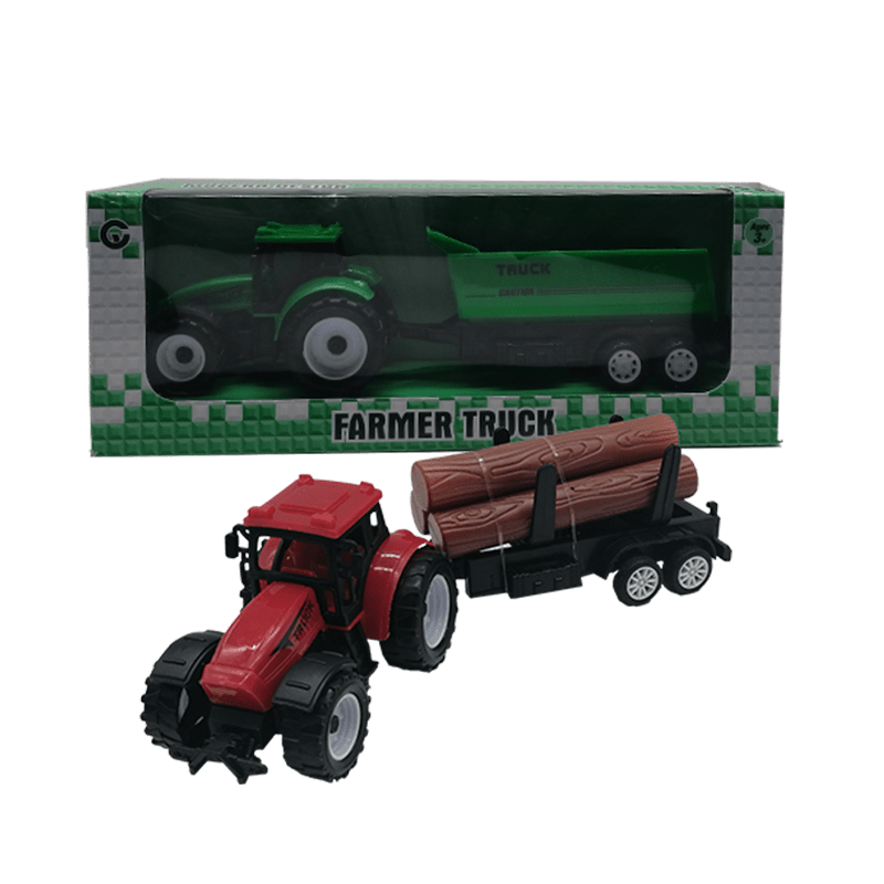 Traktor mit Hänger in Box 2-fach sortiert