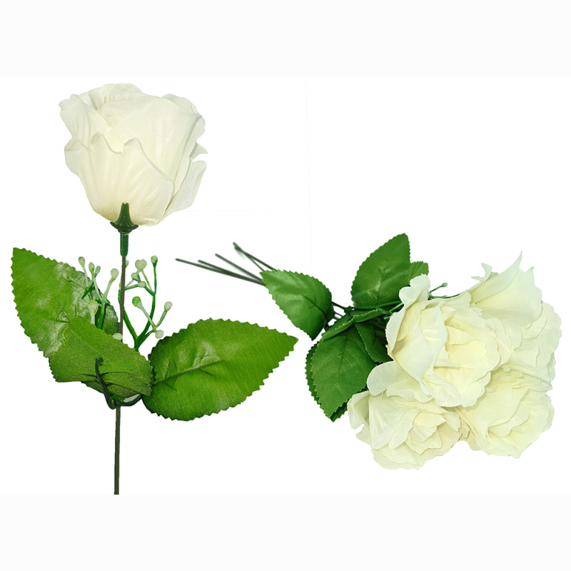 Rose 40cm weiß