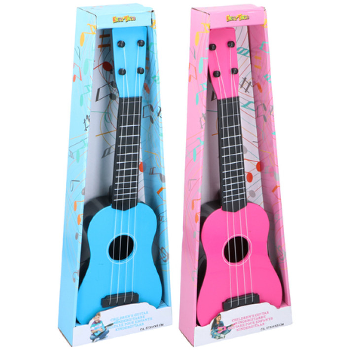 Kinder Gitarre 57cm pink/blau sortiert
