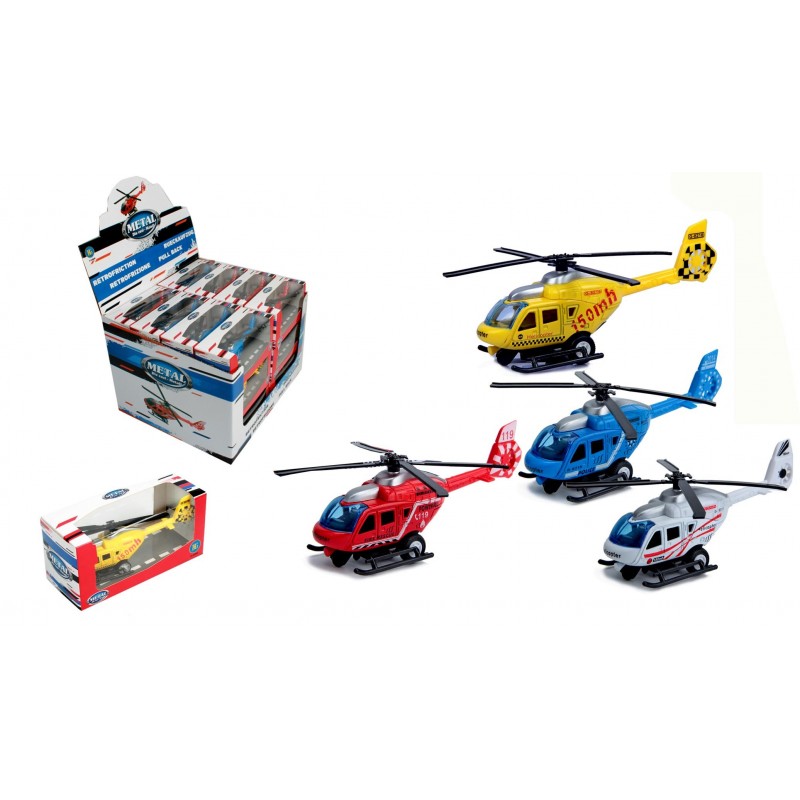 Helicopter 13cm Metall in Box sortiert