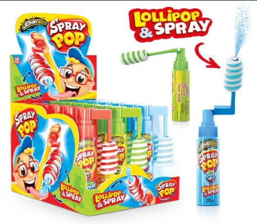 Spray & Lollipop 2in1 25gr 18 Stück
