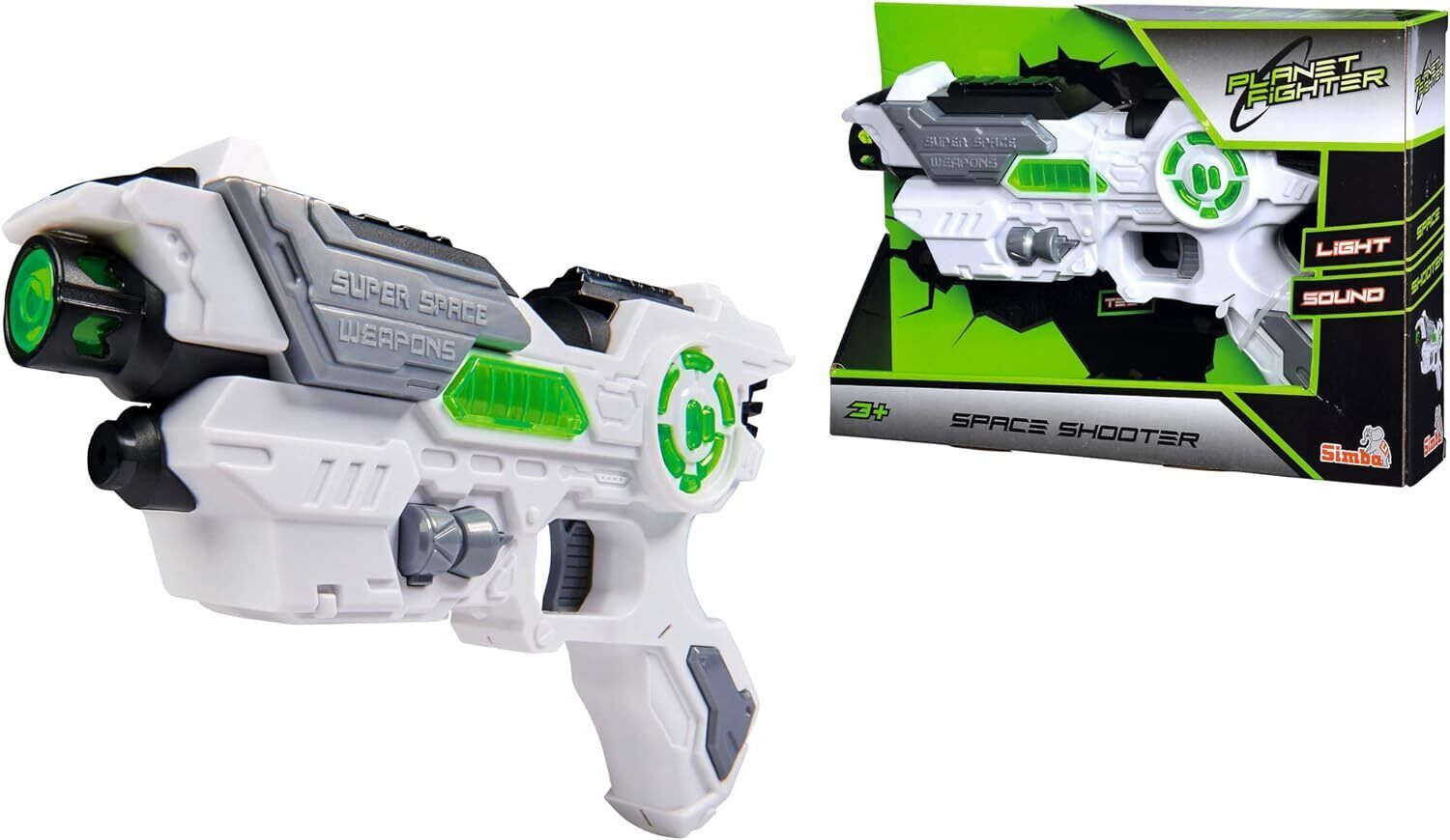 Laserpistole mit Licht und Sound PLanet Fighter